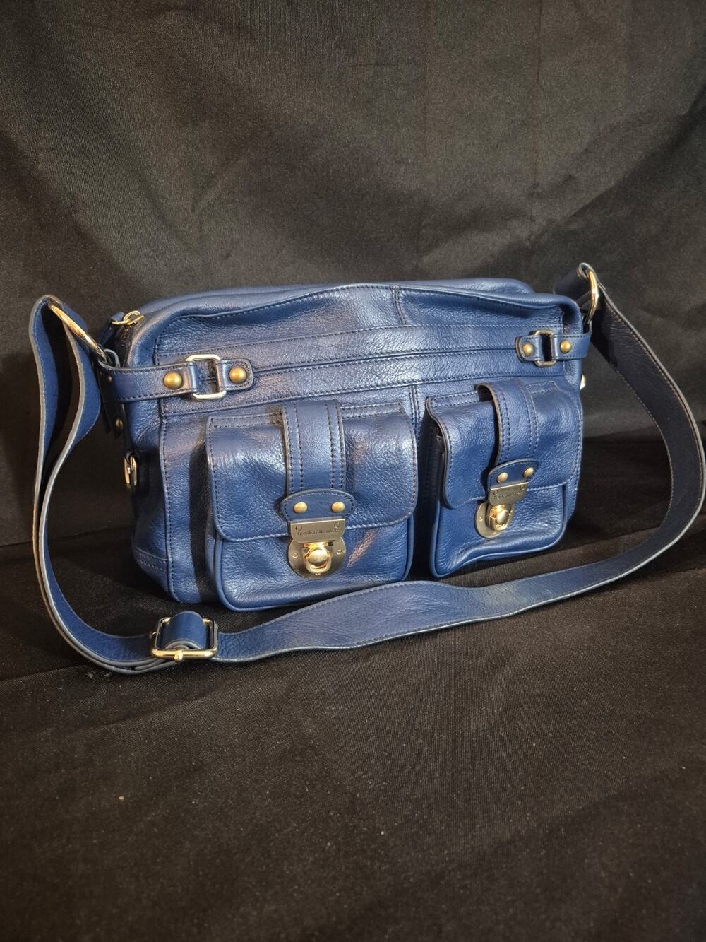 Hayden Harnett Leather Purse Blue Shoulder Bag, Handbag , Made In Brooklyn NY